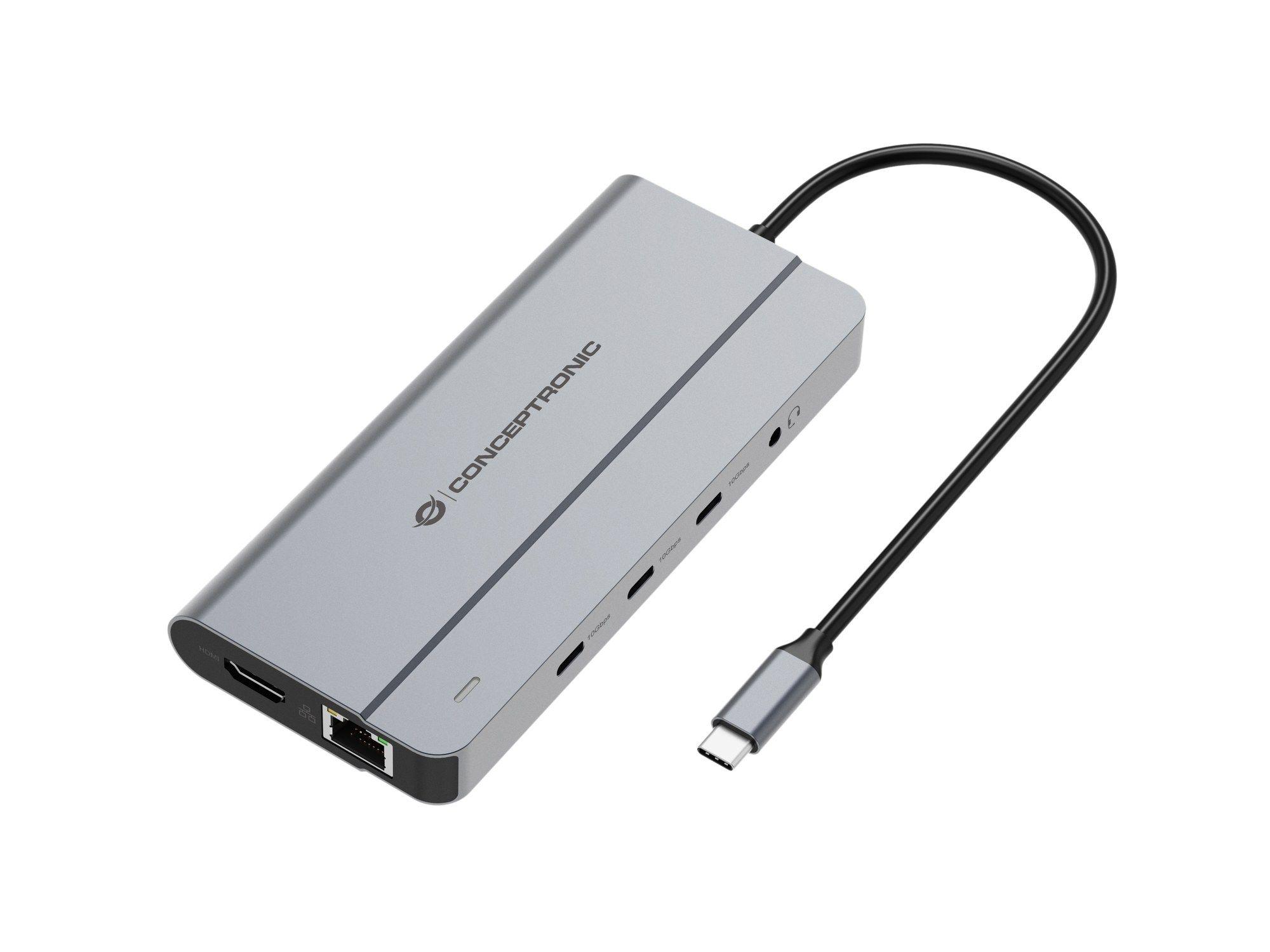 Estação de Acoplamento CONCEPTRONIC DONN34G (0,2 m - Cinzento)
