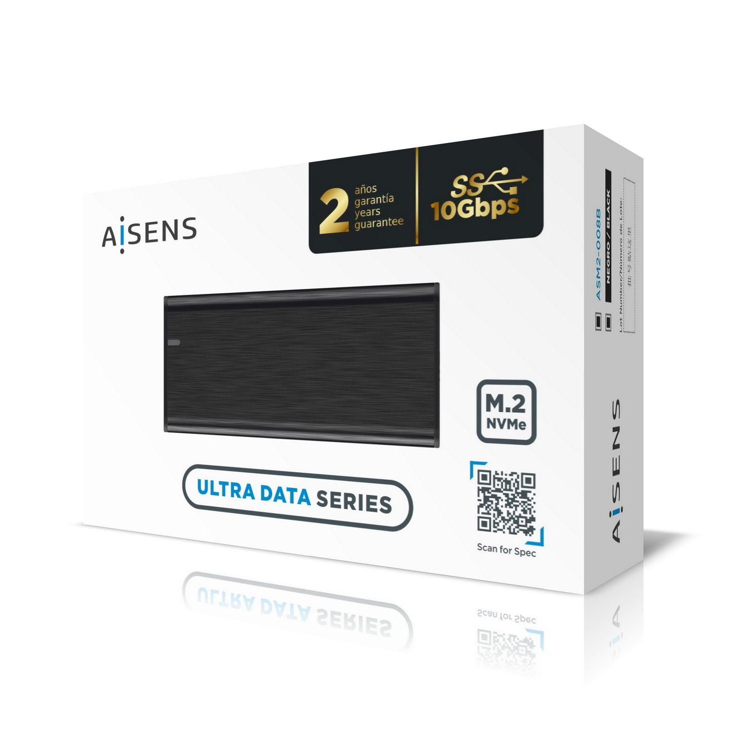 Caixa Externa AISENS ASM2-008B (2 TB - M.2 - PCI Express NVMe - Preto) — miniatura 6