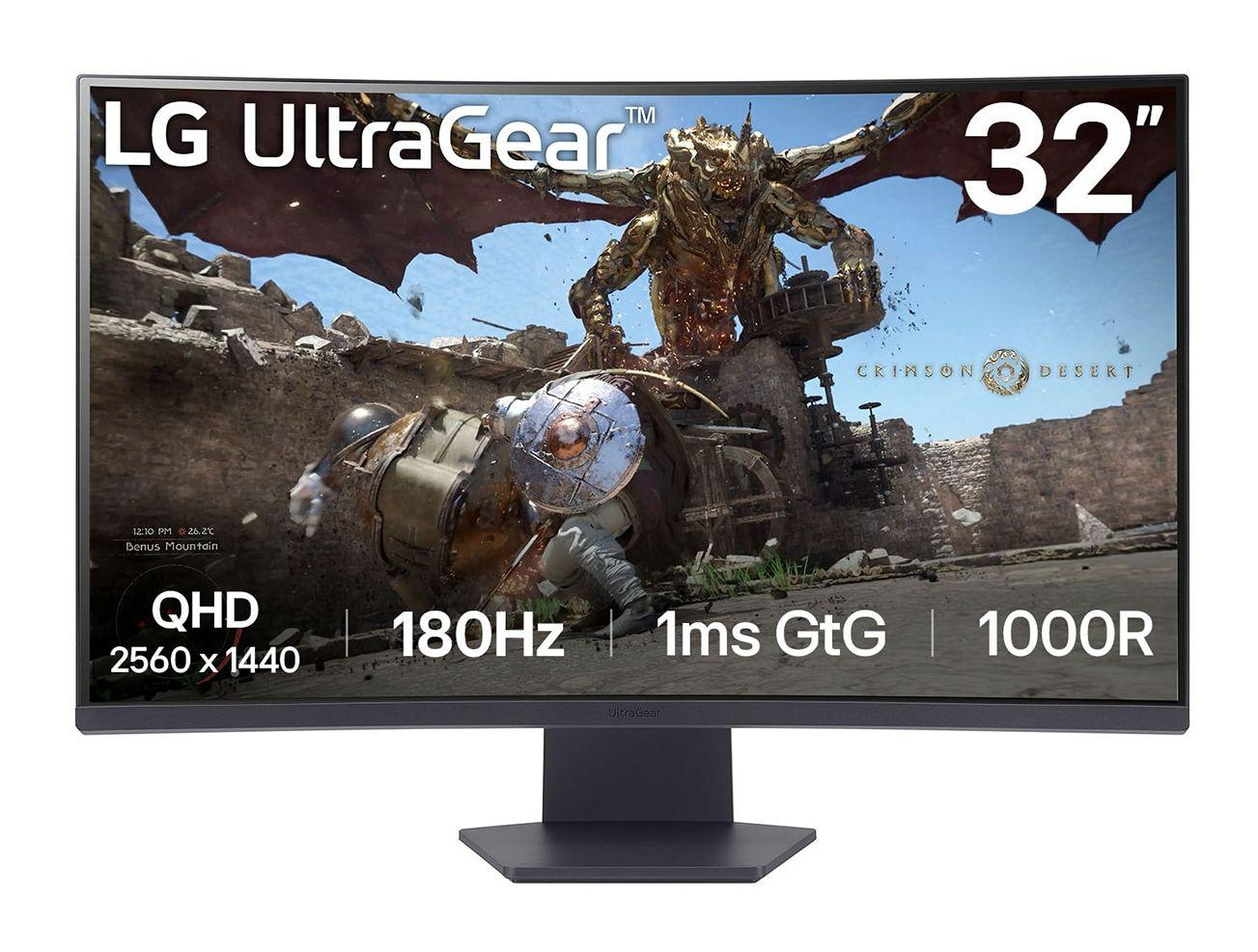 Monitor LG UltraGear 32GS60QC-B (31,5" - VA - 180 Hz - Preto)