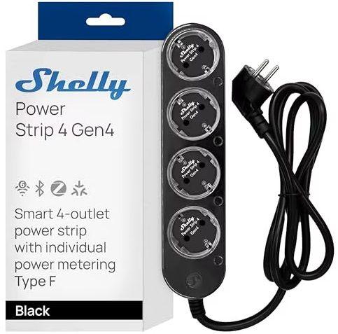 Régua de Tomadas Inteligente SHELLY Power Strip 4 Gen4 (Plástico - Preto) — miniatura 5