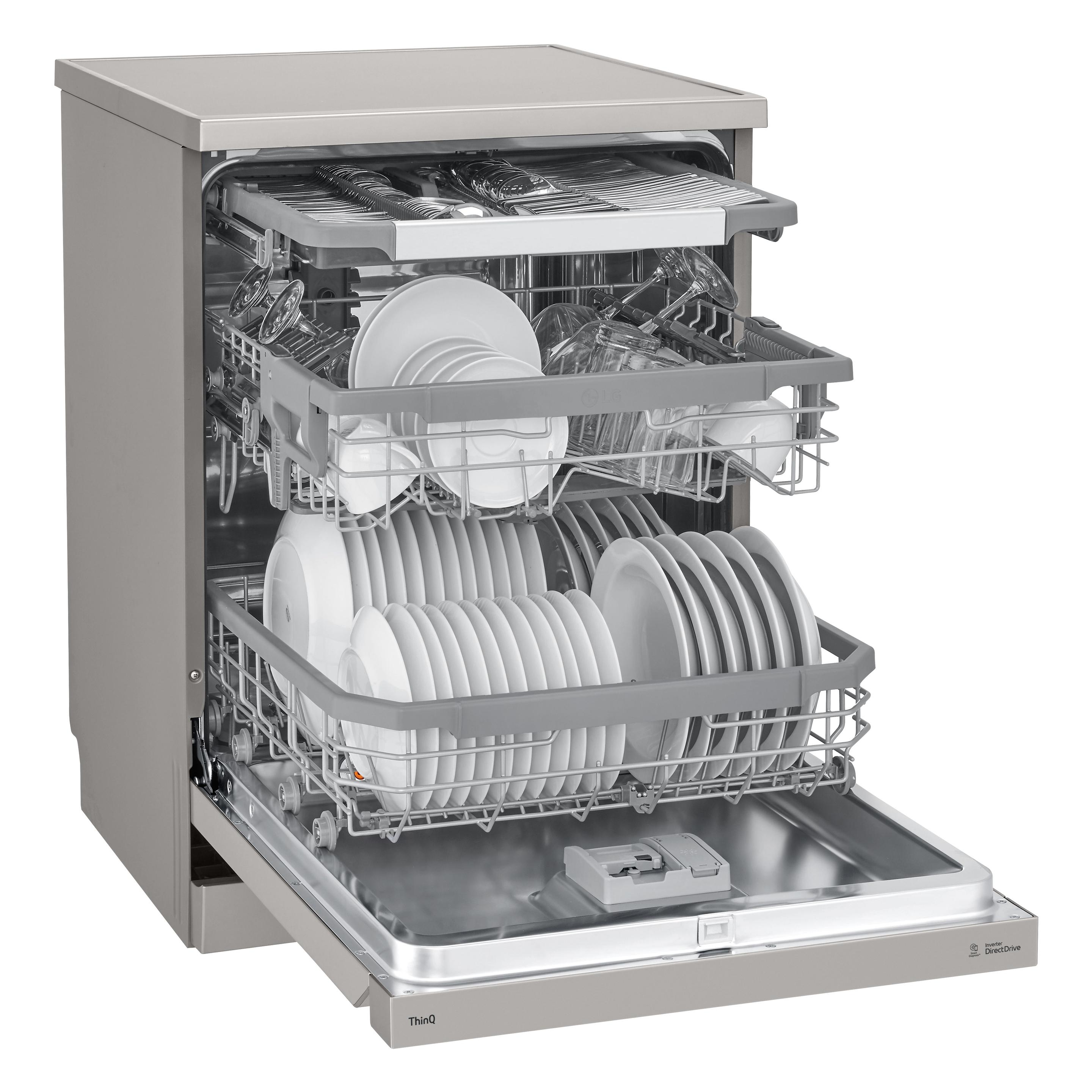 Máquina de Lavar Loiça Independente LG DF365FPS (14 talheres - B - 9,5 l - Prateado), miniatura 9