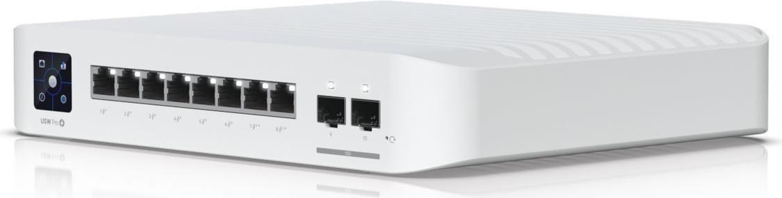 Switch Gerido UBIQUITI USW-Pro-XG-8-PoE (2 MB - 200 Gbit/s - L2/L3 - Cinzento)