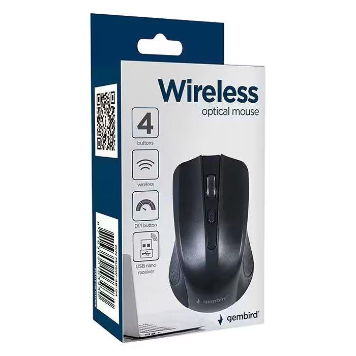 Rato GEMBIRD MUSW-4B-04 (Ambidestro - 1600 DPI - Óptico - Preto) — miniatura 5