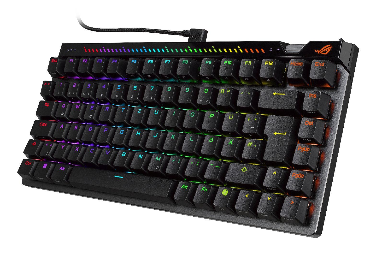 Teclado ASUS ROG Falchion Ace 75 HE (Magnetic-mechanical key switch - 75% - USB - Preto) — miniatura 2