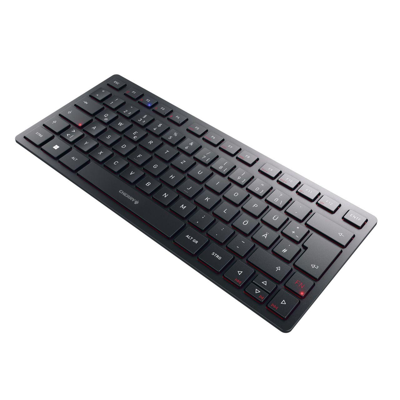 Teclado CHERRY KW 9200 Mini (Alemão - Teclas tesoura - 75% - Preto)