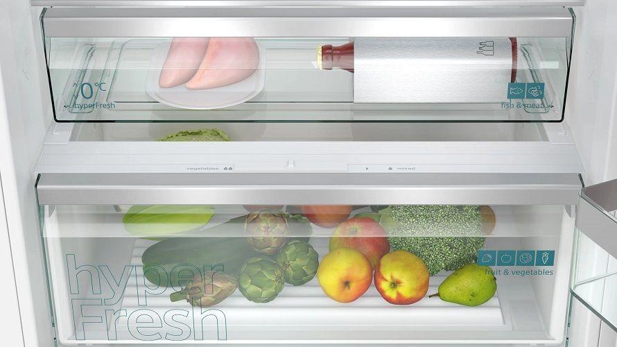 Frigorífico Combinado Encastre SIEMENS iQ500 KB96NADD0 (193,5x70,8x54,8 cm - 71 cm - 194 cm - Branco) — miniatura 3