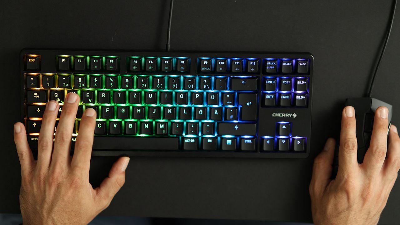 Teclado CHERRY G80-3833LWBDE-2 (Alemão - Cherry MX Silent Red - USB - Preto) — miniatura 7