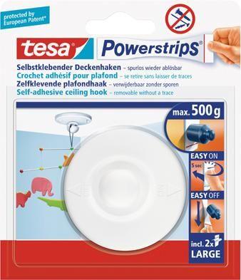 Gancho de Teto Adesivo TESA Powerstrips 58029-00029-00 (Branco), miniatura 2