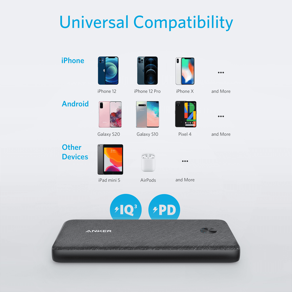 Powerbank ANKER PowerCore III Sense 10K (10000mAh - 37Wh - USB Type-C - Preto), miniatura 3