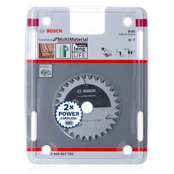 Disco de Serra Circular BOSCH PRO Multi Material 2608837752 (Cinzento) — miniatura 2