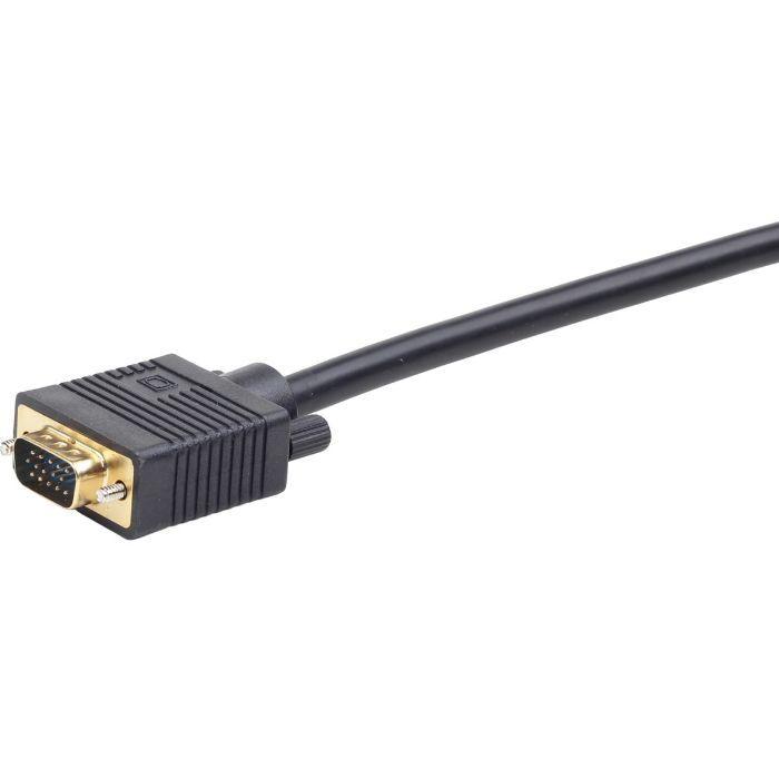 Adaptador VGA GEMBIRD CC-VGAX2-20CM (20 cm - 2x VGA - Preto) — miniatura 3