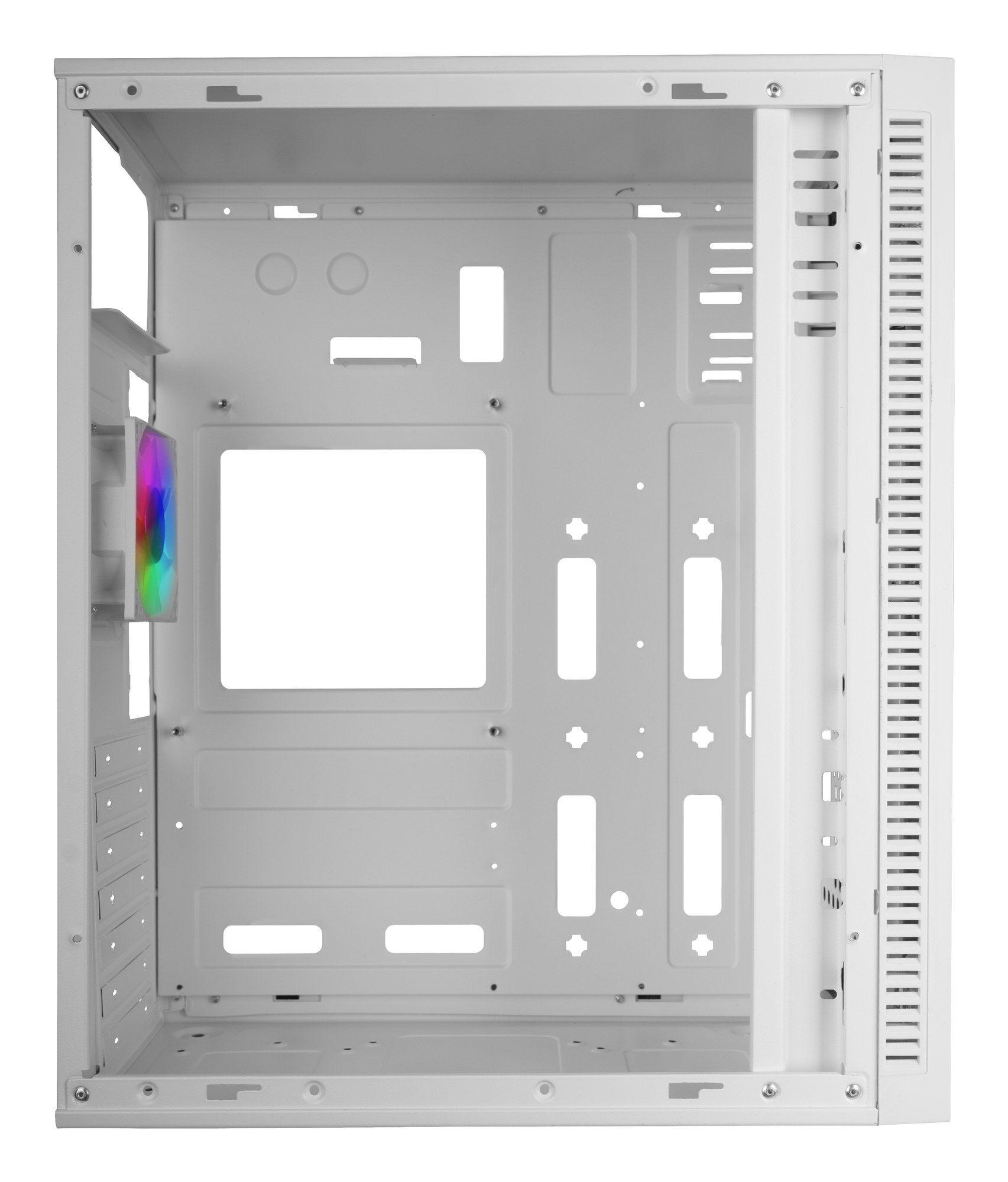 Caixa ATX MARS GAMING MCBLAZEW (ATX, Micro ATX, Mini-ITX - Semitorre - Vidro temperado - Branco) — miniatura 6