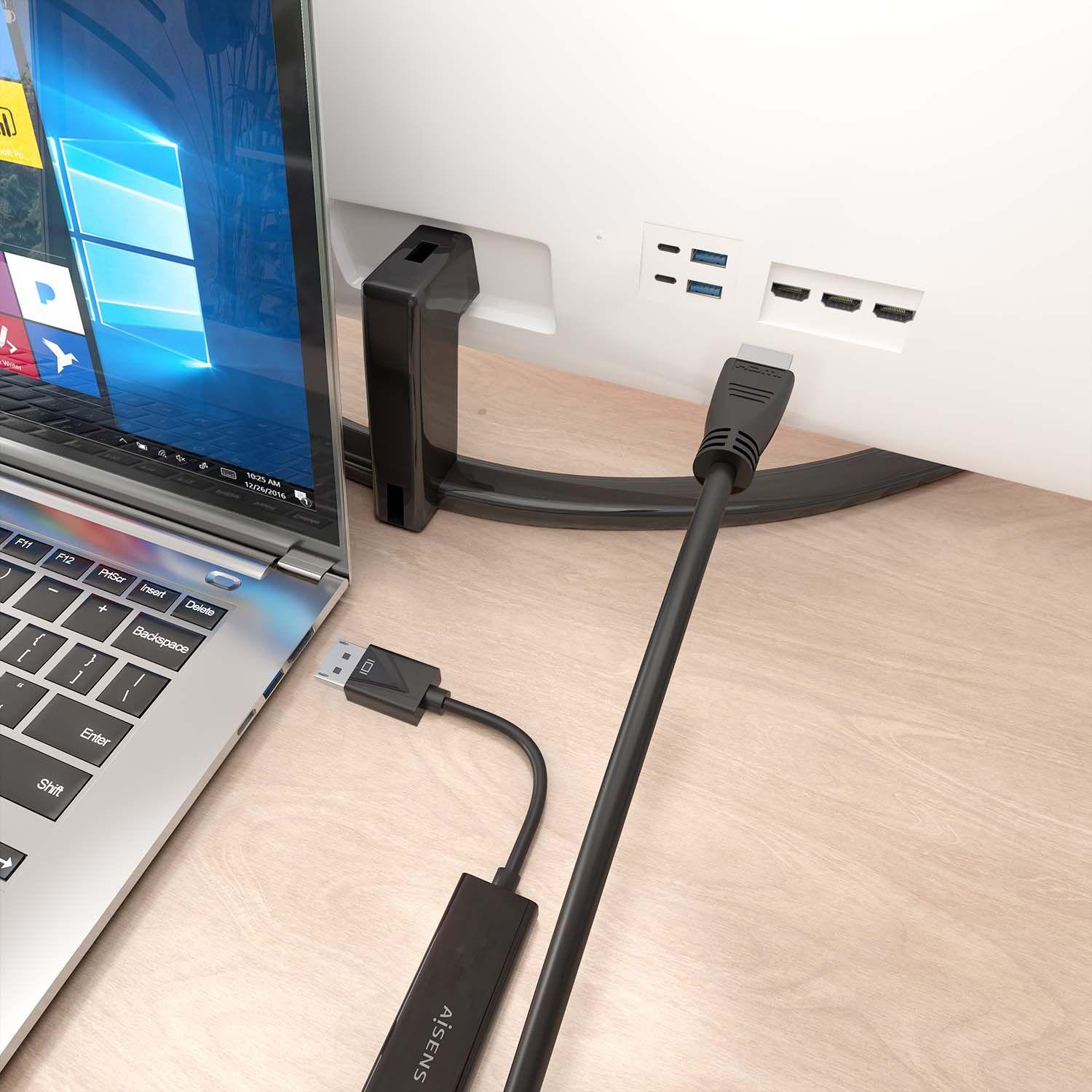 Cabo Conversor AISENS A125-0896 (5 m - HDMI Type A - Preto), miniatura 4