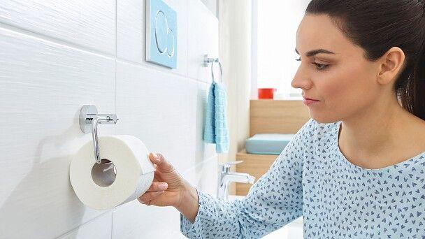 Suporte para Papel Higiénico TESA SMOOZ (Fixação sem Perfuração - Cromado), miniatura 5