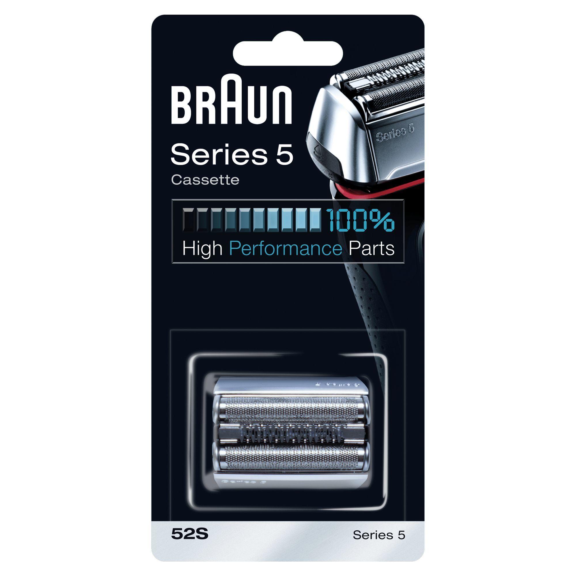 Cabeça de Substituição para Máquina de Barbear BRAUN 52S Series 5 (Prateado)