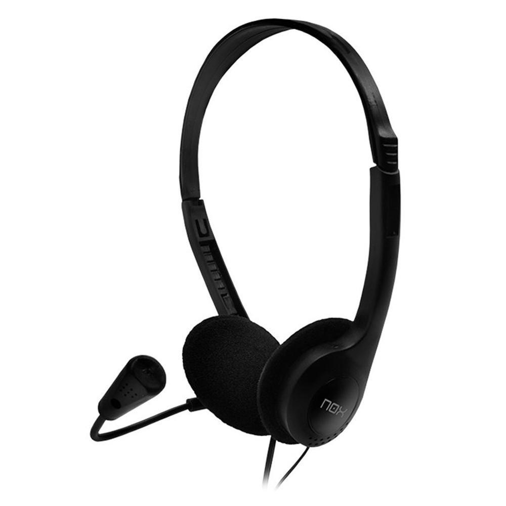 Auscultadores NOX Voice One (Binaural - Com fios - Supra-aural - Preto)