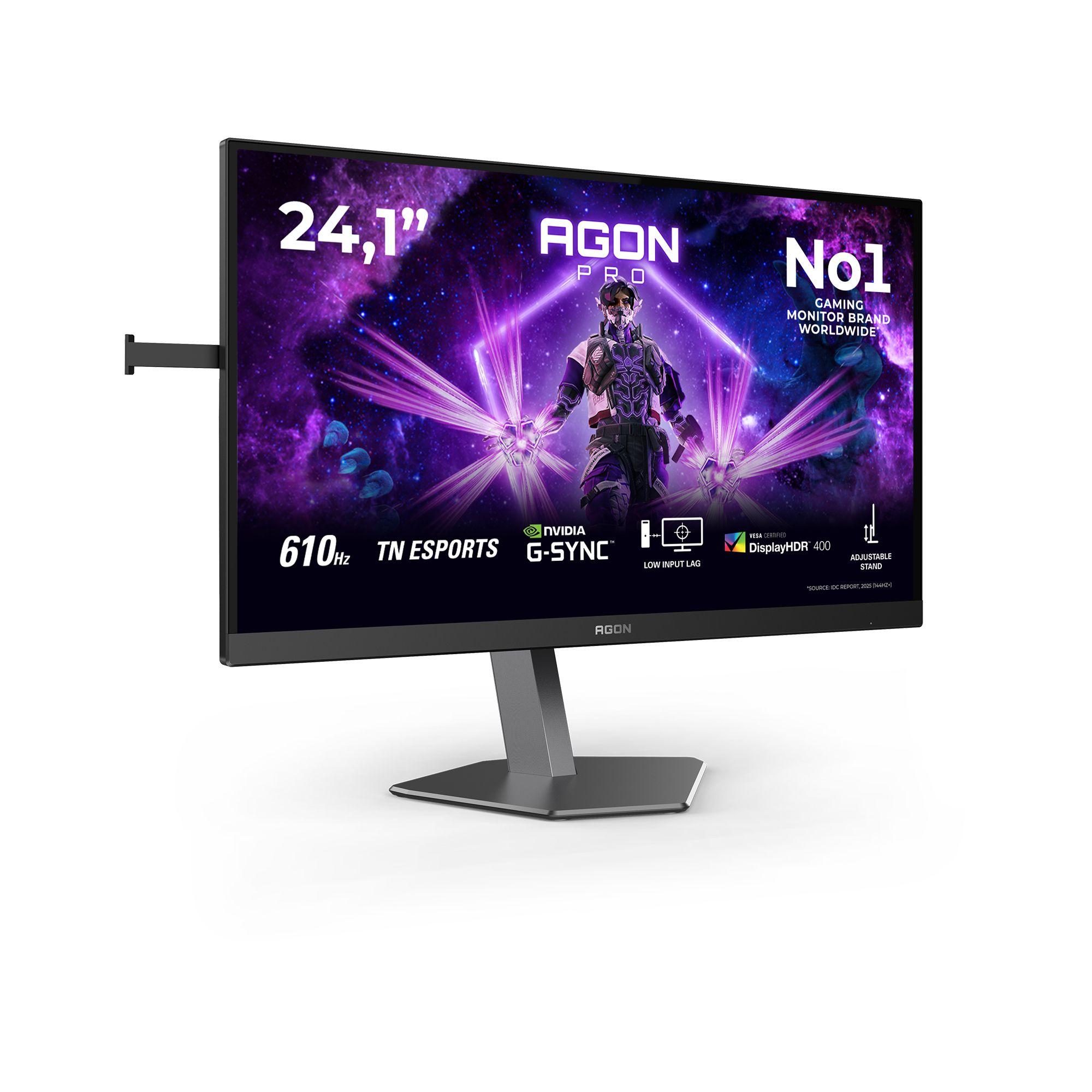 Monitor AOC AGON PRO AG246FK6 (24,1" - Fast TN - 610 Hz - Preto/Cinzento) — miniatura 2