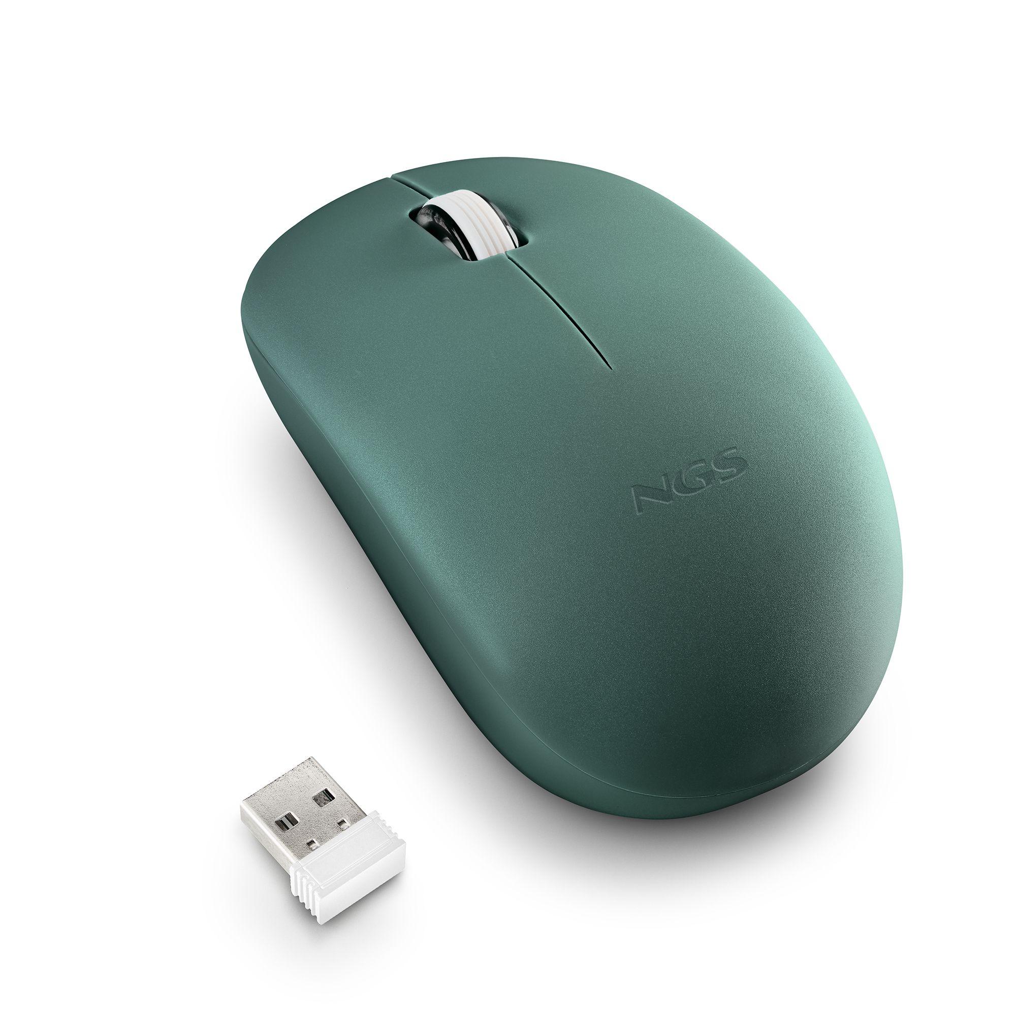 Rato NGS FOG PRO (Ambidestro - 1000 DPI - Ótico - Verde), miniatura 3
