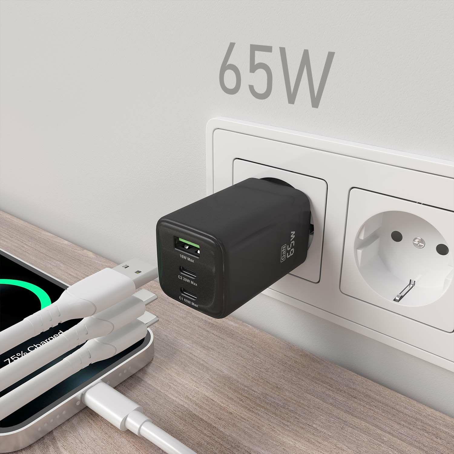 Carregador de Parede AISENS ASCH-65W3P042-BK (65 W - Preto), miniatura 5