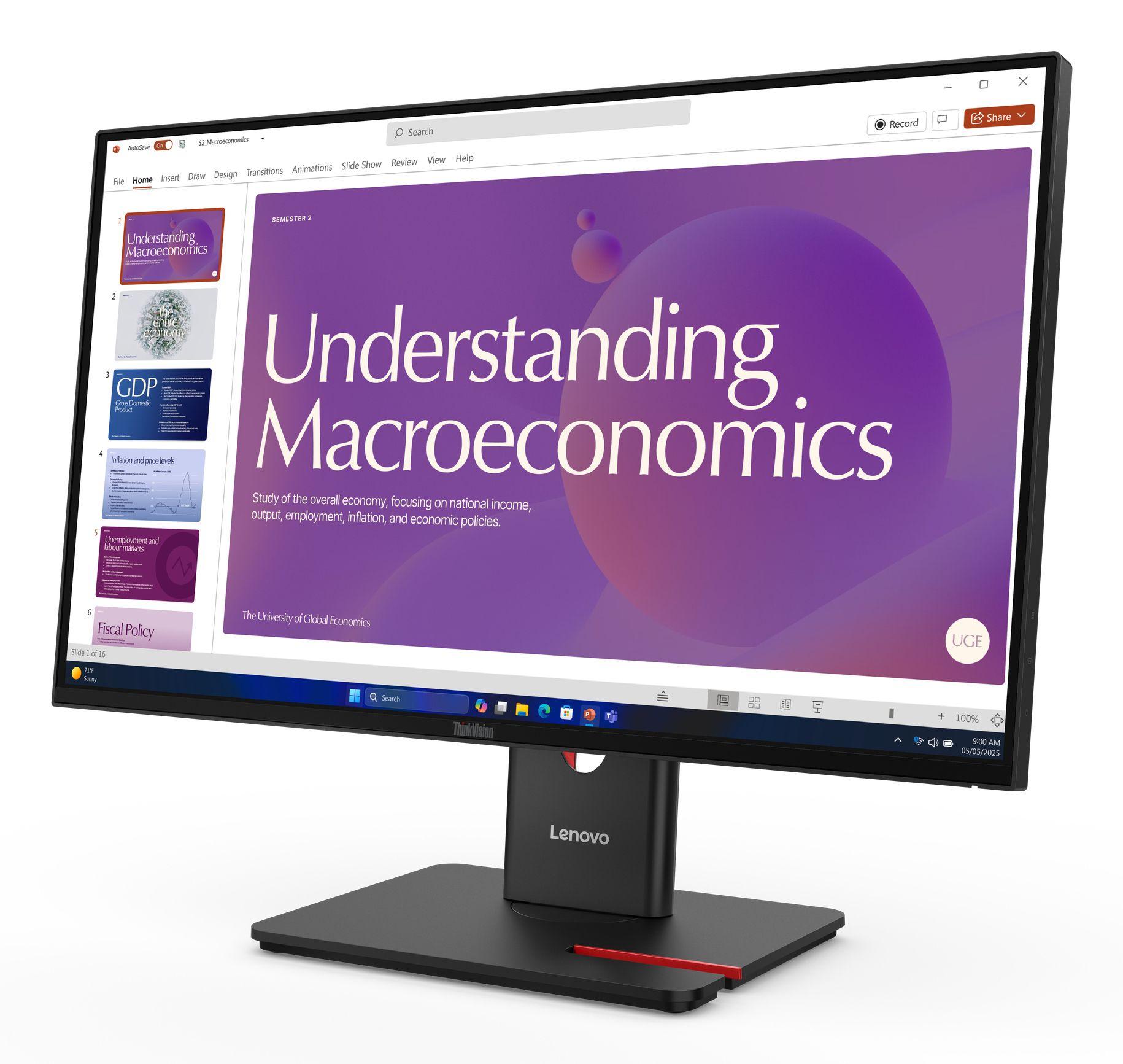 Monitor LENOVO ThinkVision T24D-40 (23,8" - IPS - 120 Hz - Preto), miniatura 3