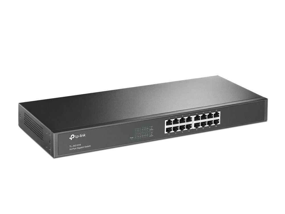 Switch TP-LINK TL-SG1016 (16 Portas - Gigabit Ethernet - 32 Gbit/s - Preto) — miniatura 2