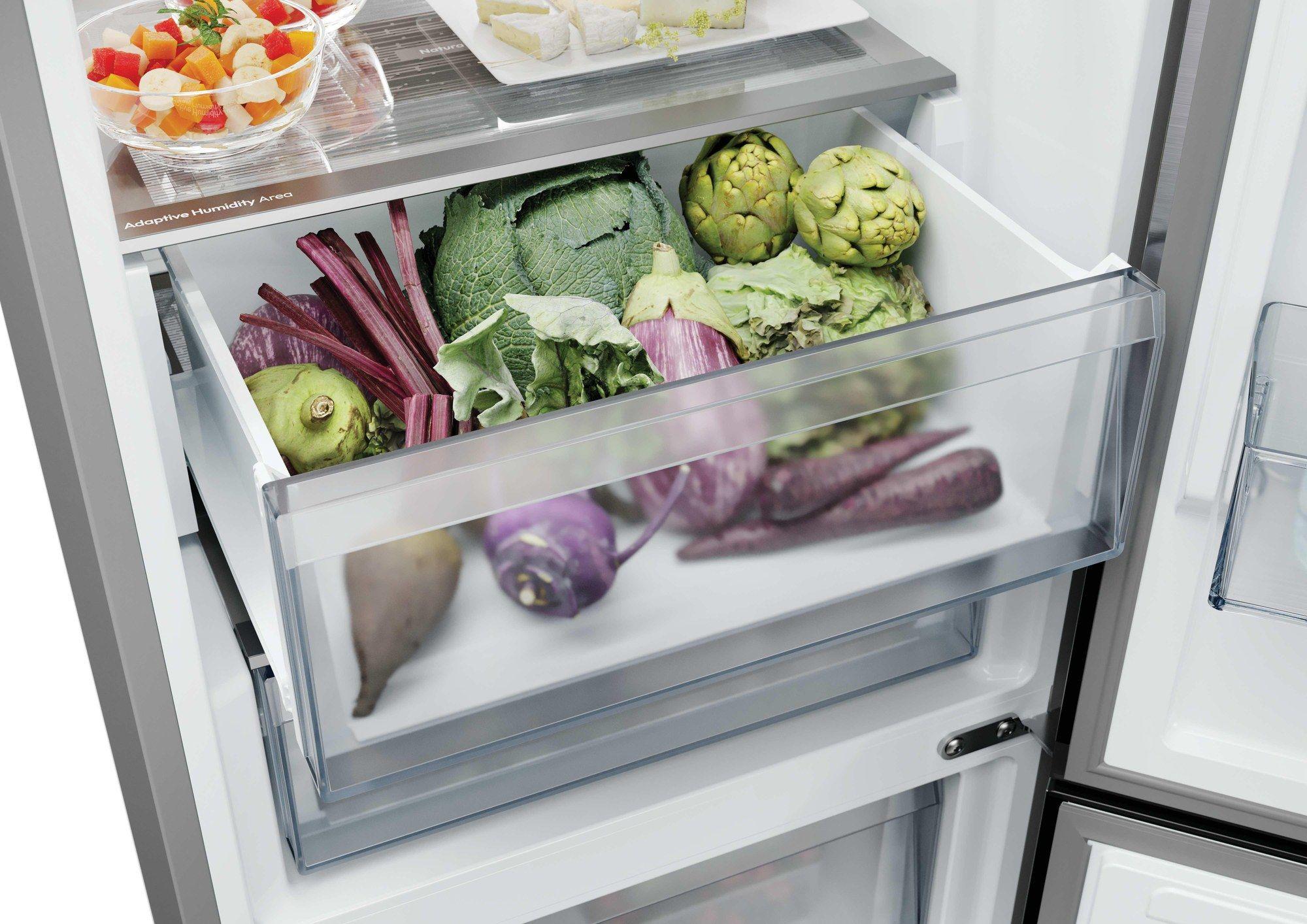 Frigorífico Combinado Independente HOOVER HONCQ4T620AX (409 L - 205x59,5x66,7 cm - 205 cm - Inox) — miniatura 5