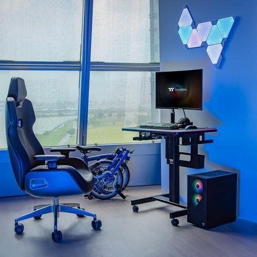 Secretária Elétrica THERMALTAKE CYCLEDESK 100 (Preto), miniatura 2