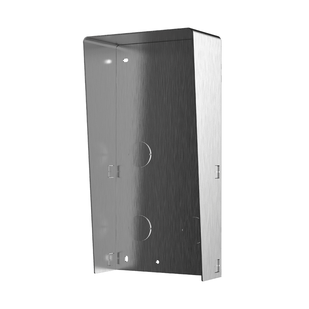 Caixa de Montagem de Superfície HIKVISION DS-KABD8003-RS2/S (2 módulos - com viseira - Aço inoxidável)