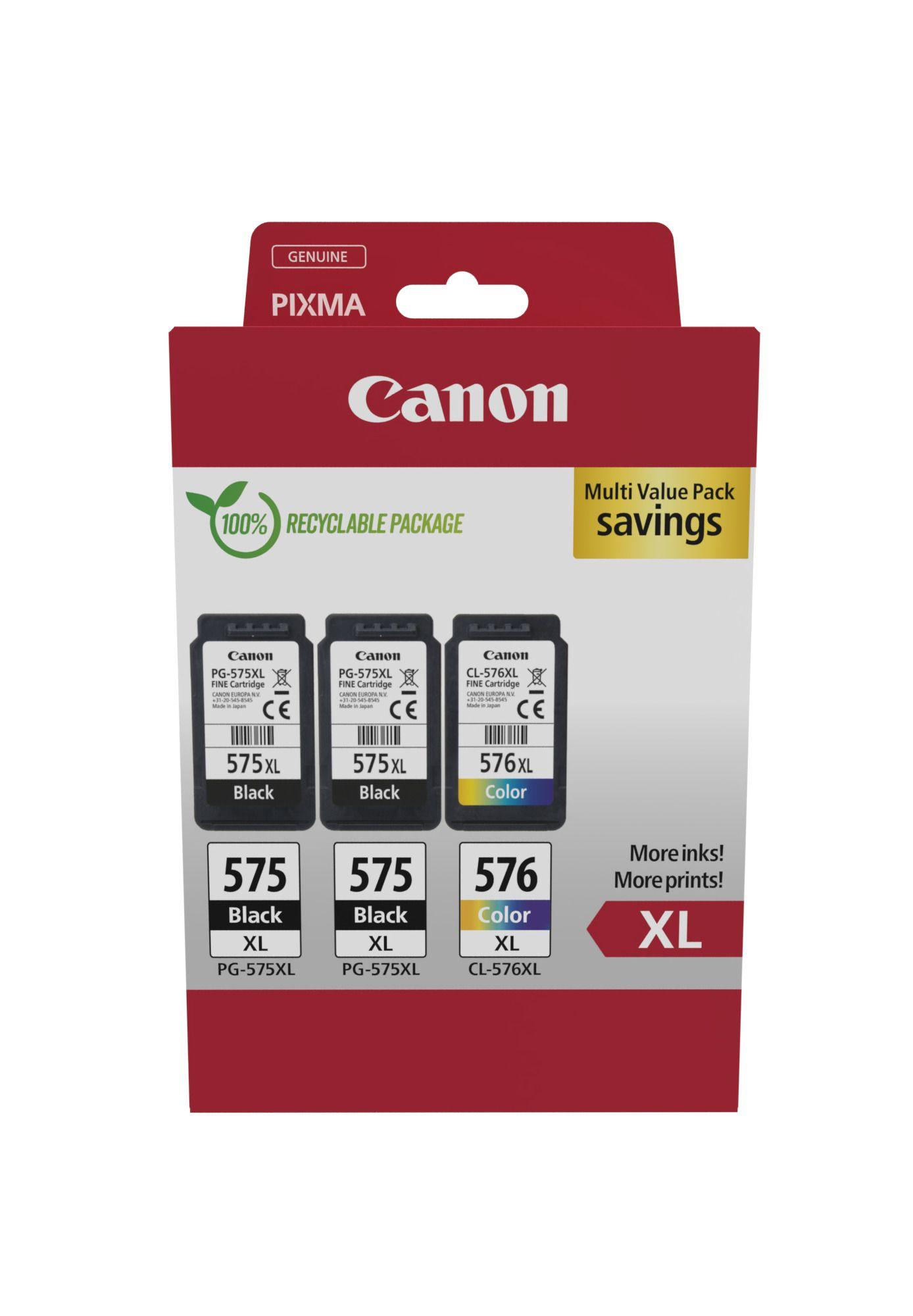 Multipack de Tinteiros CANON PG-575XL/CL-576XL (PIXMA TS3550i/TS3551i/TR4750i/TR4751i - Preto e Tricolor), miniatura 2