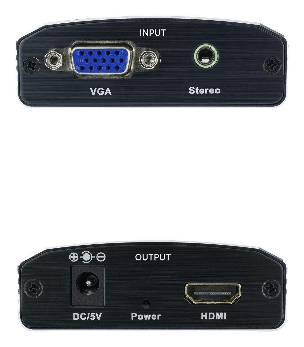 Conversor SVGA e Áudio para HDMI NANOCABLE 10.16.2101-BK (SVGA - HDMI Type A fêmea - Preto)