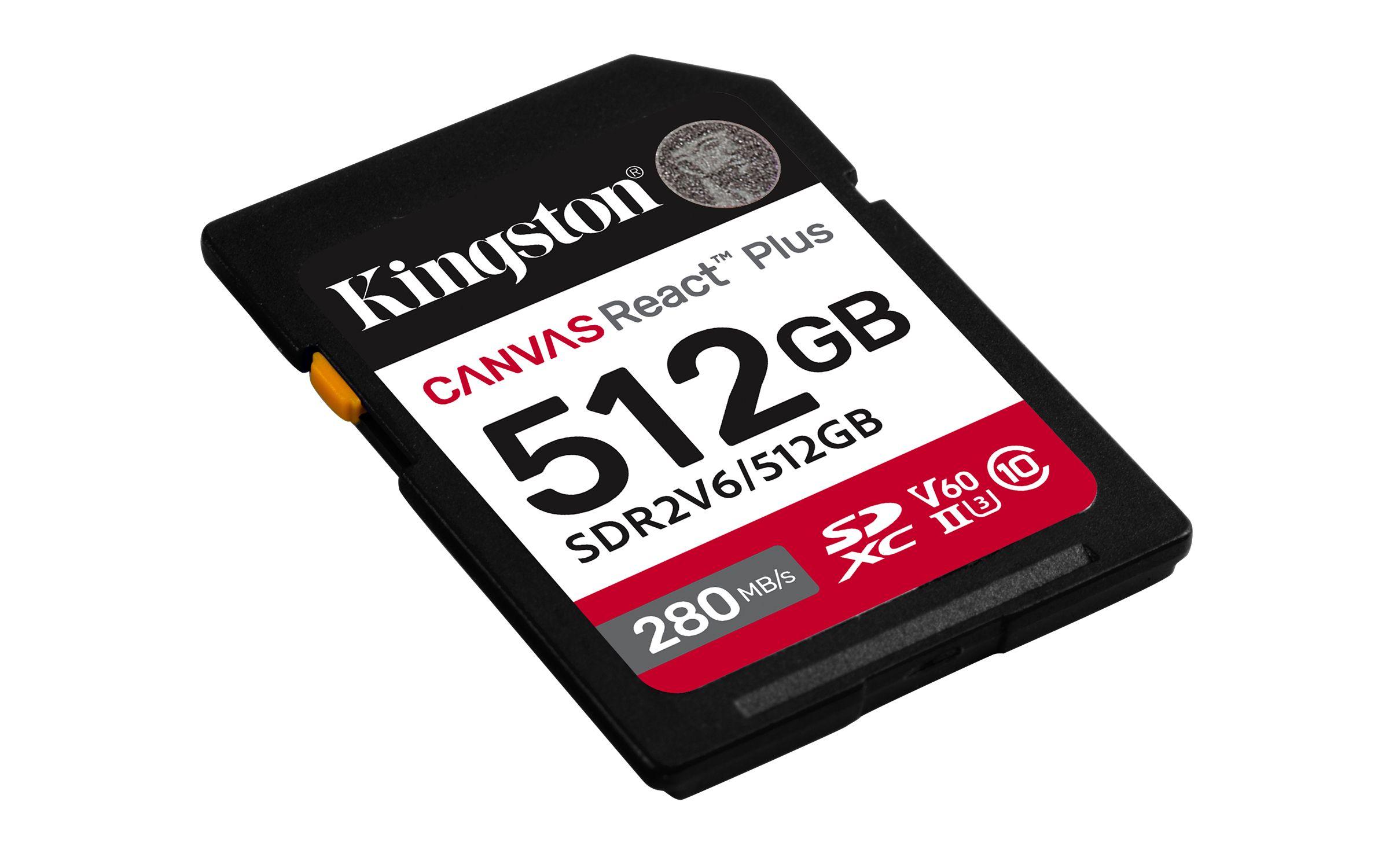 Cartão de Memória KINGSTON Canvas React Plus SDR2V6/512GB (512GB - Classe 10 - 280 MB/s - Preto), miniatura 2