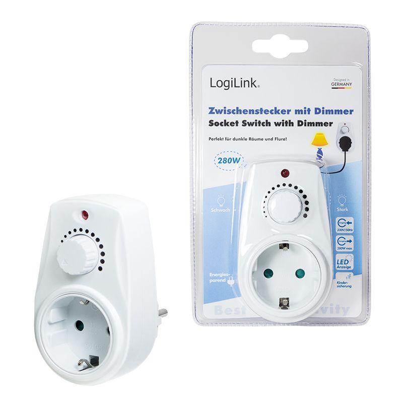 Adaptador de Tomada com Regulador de Intensidade LOGILINK PA0151 (Branco) — miniatura 6