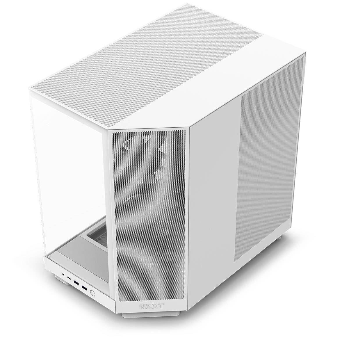 Caixa PC NZXT H6 Flow RGB (ATX, micro ATX, Mini-ITX - ATX, SFX, SFX-L - Midi Tower - Branco) — miniatura 3