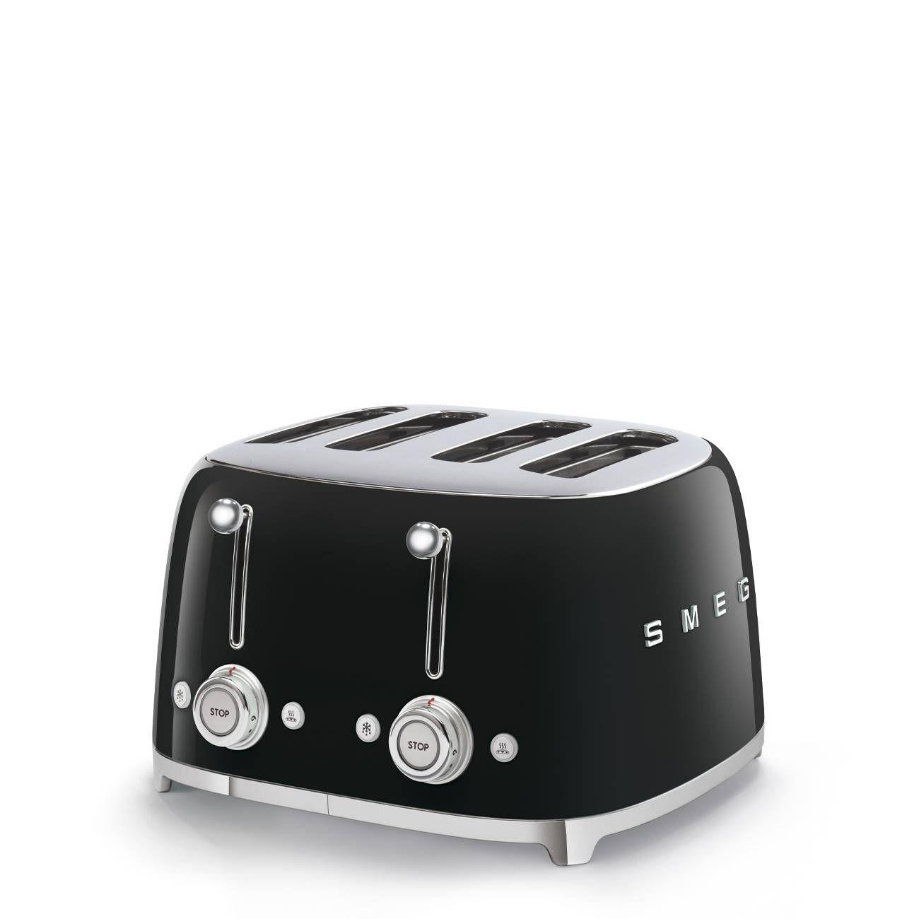 Torradeira SMEG TSF03BLEU (2000 W - 4 fatias - Aço inoxidável - Preto)