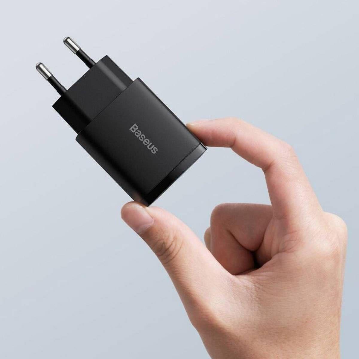 Carregador de Parede BASEUS CCXJ-B01 (20 W - Preto) — miniatura 3