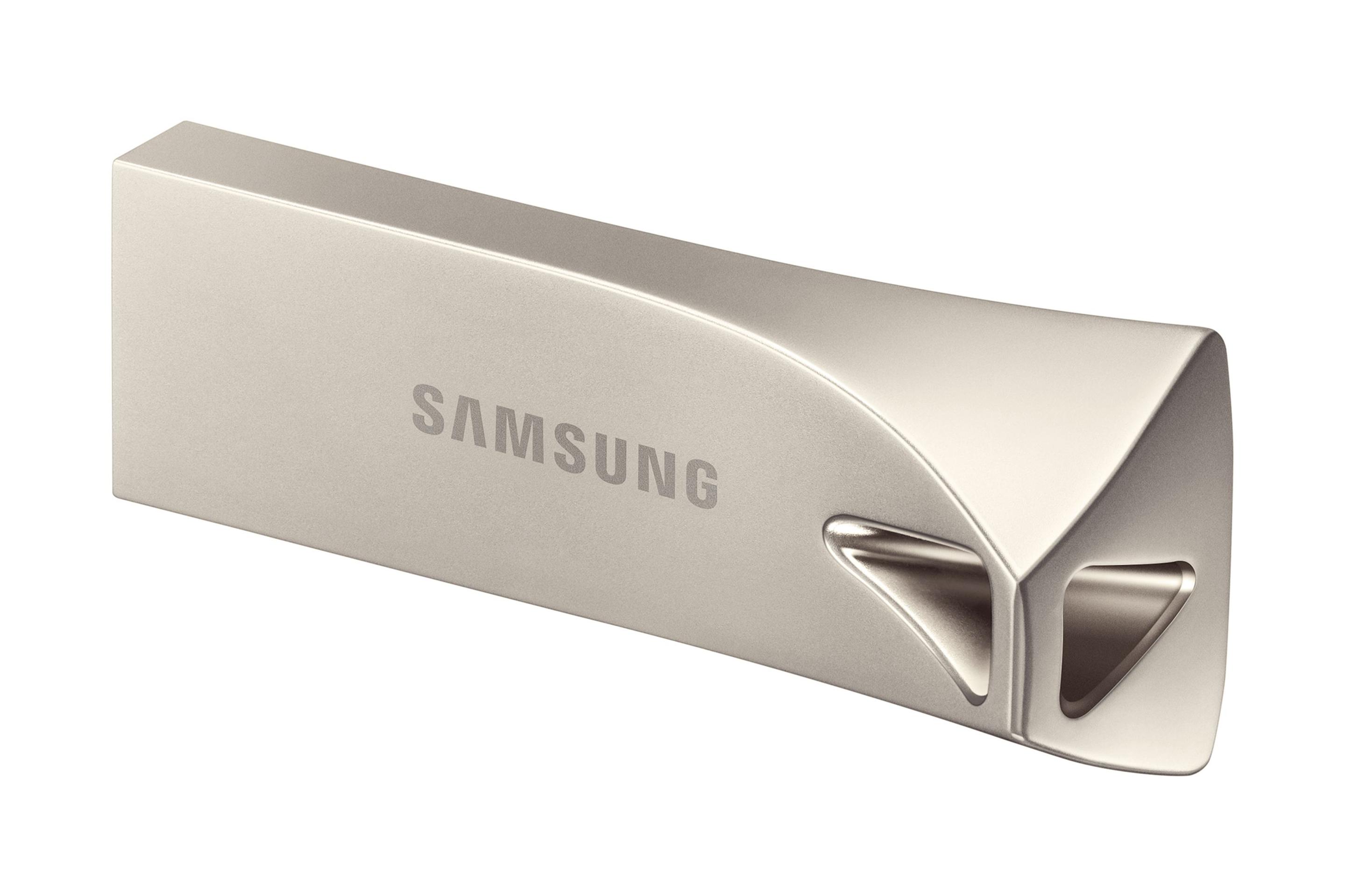 Pen USB SAMSUNG BAR Plus MUF-256BE3/APC (256 GB - Sem tampa - USB Type-A - Prateado) — miniatura 3