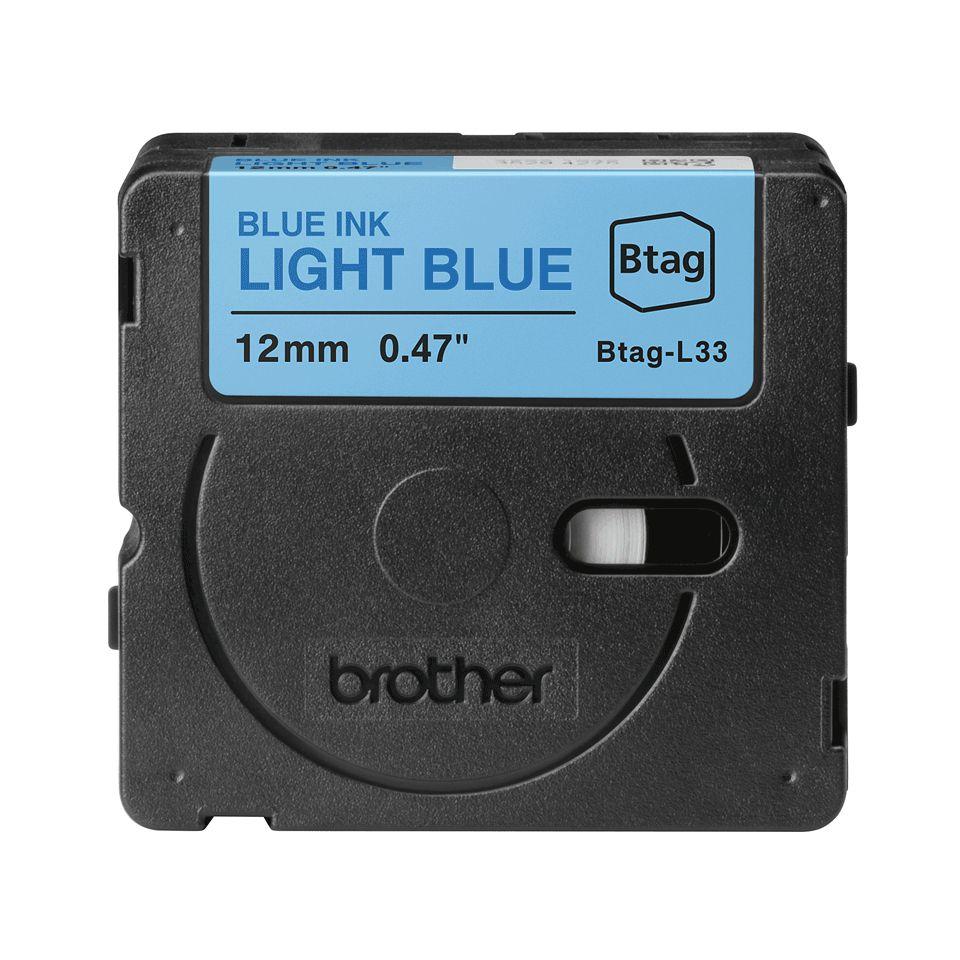 Fita de Impressão BROTHER BTAG-L33 (Azul sobre Azul Claro), miniatura 3