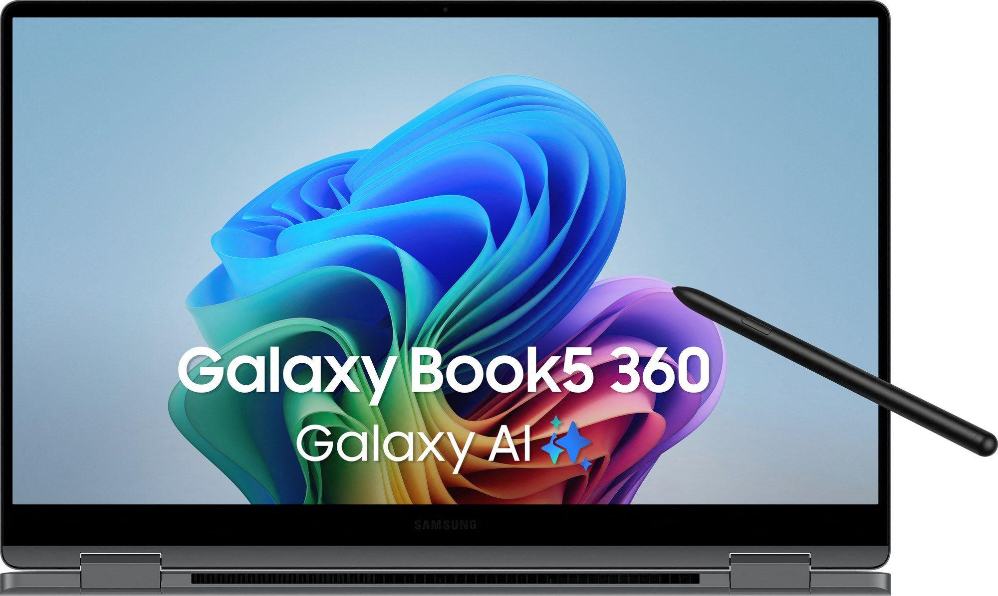 Portátil Convertível 2 em 1 SAMSUNG Galaxy Book5 360 NP754QHA-KA1ES (Core Ultra 5 226V - 16GB - 512GB SSD - 15,6" Full HD - Cinzento)
