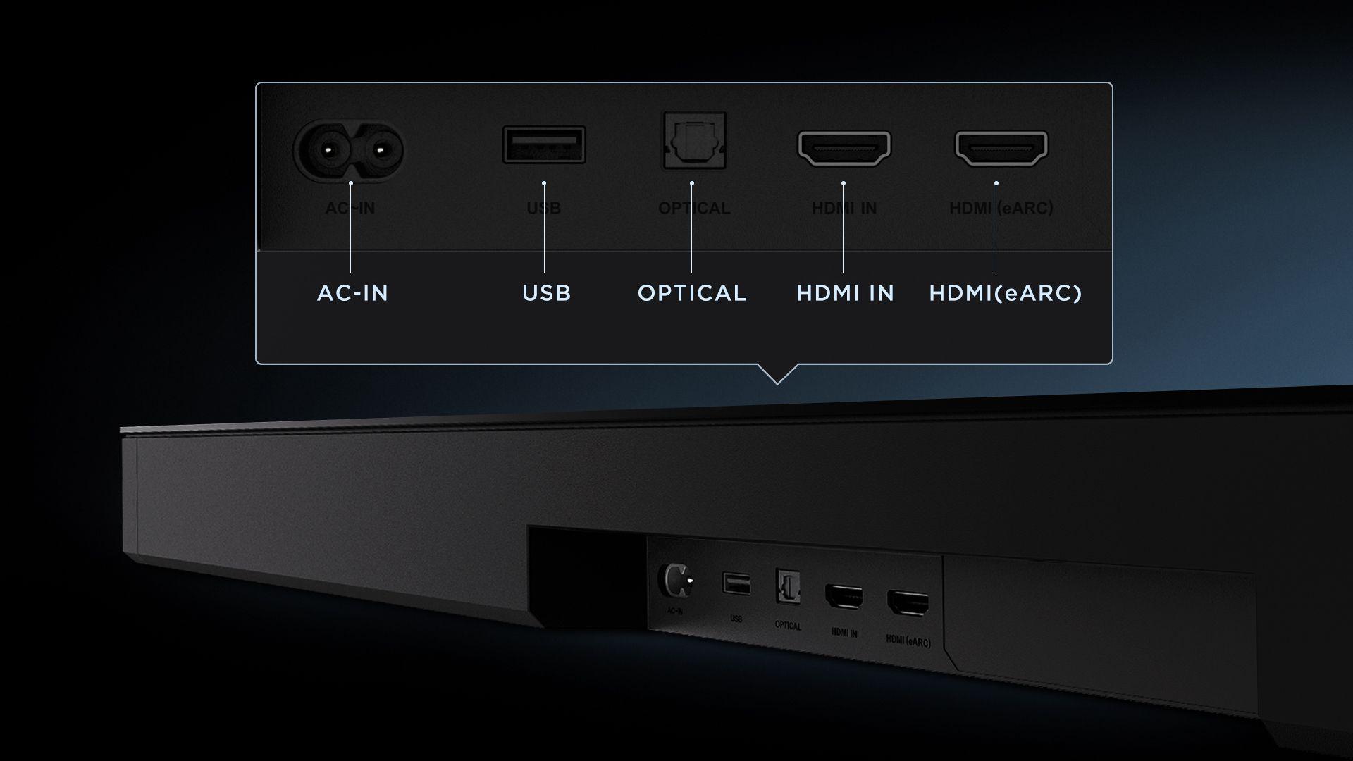Soundbar TCL Q75HE (98 W - Com fios e sem fios - Titânio), miniatura 9