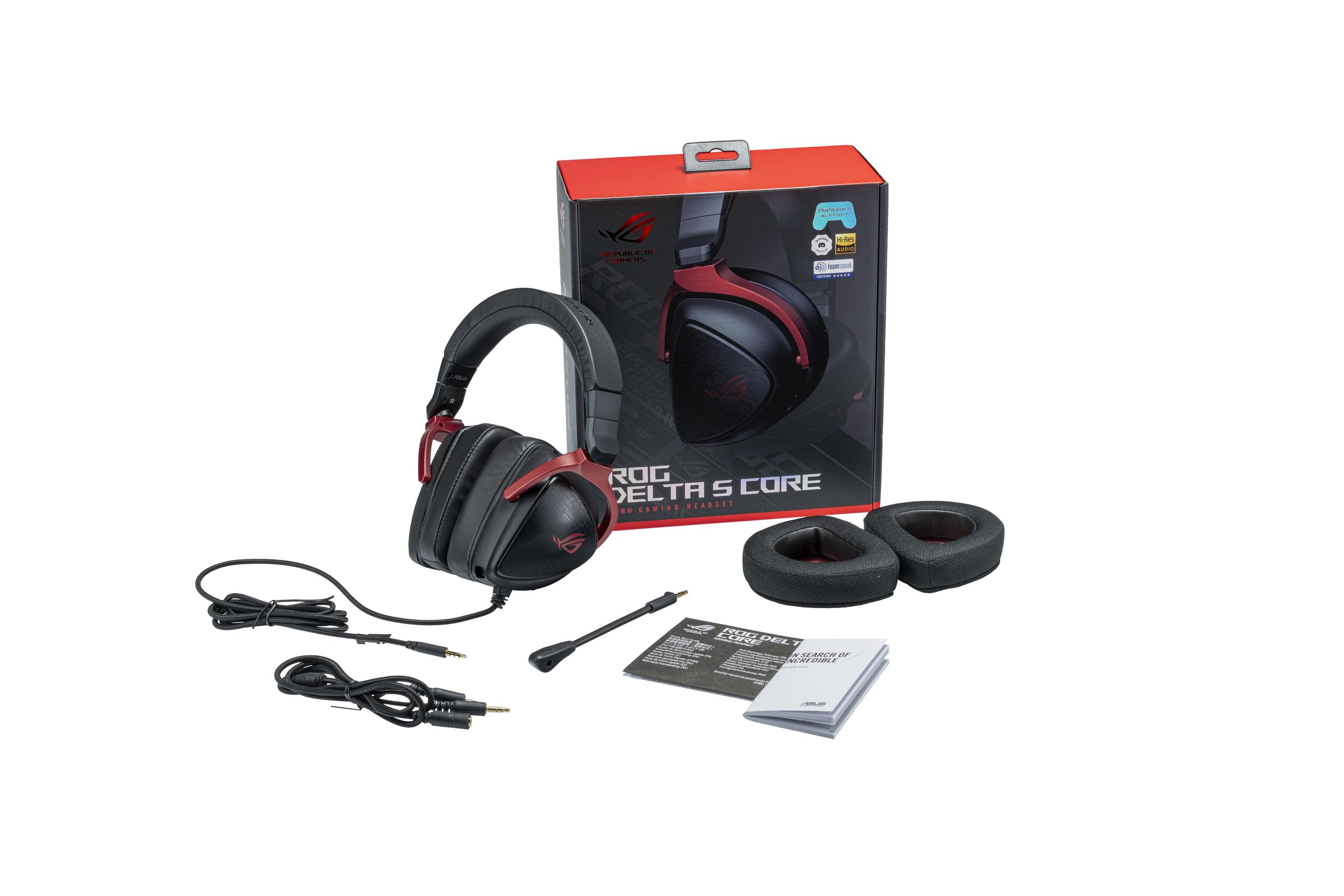 Headset Gaming ASUS ROG Delta S Core (Binaural - Com fios - Circum-aural - Preto)