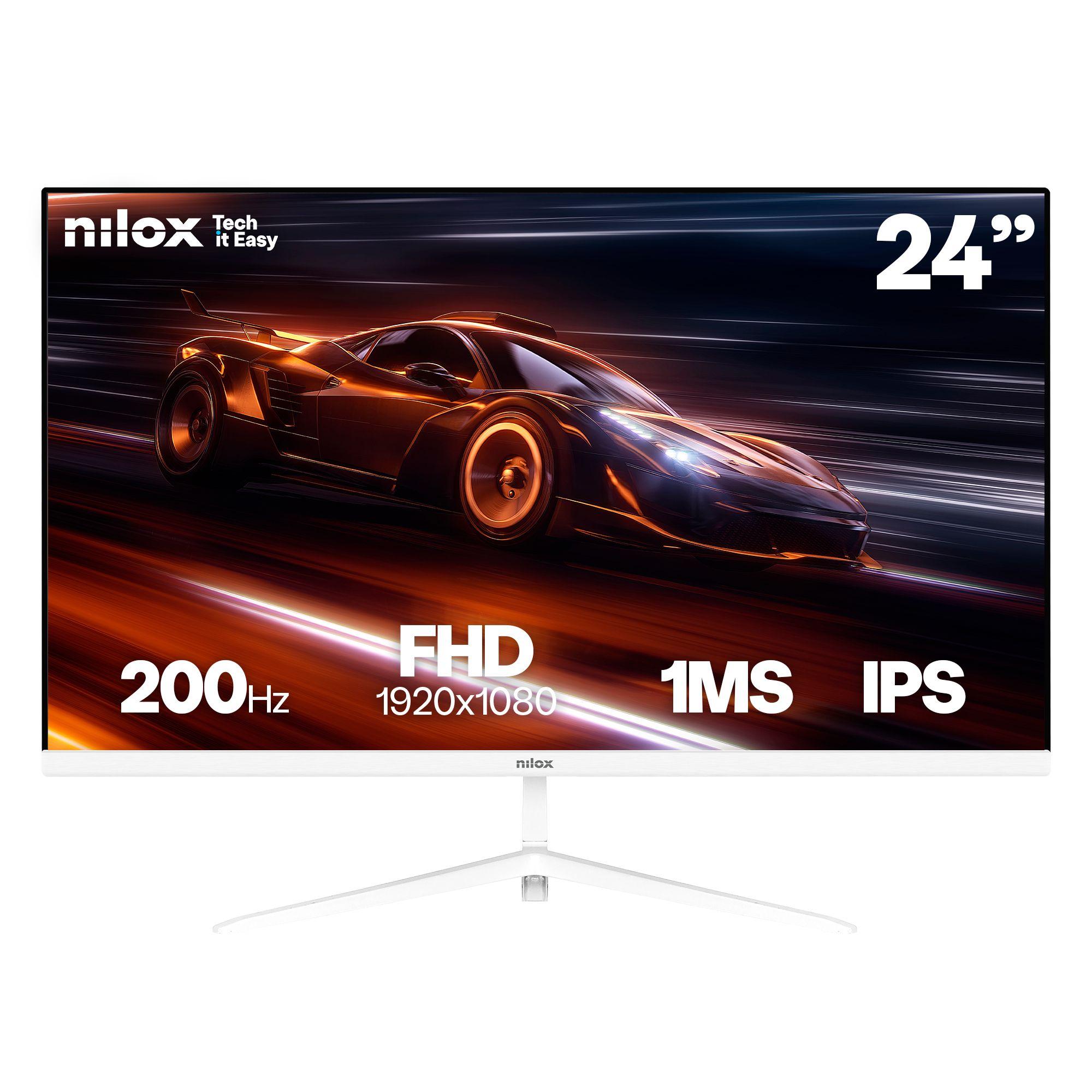 Monitor NILOX NXM24FHD2001 (23,8" - IPS - 200 Hz - Branco)