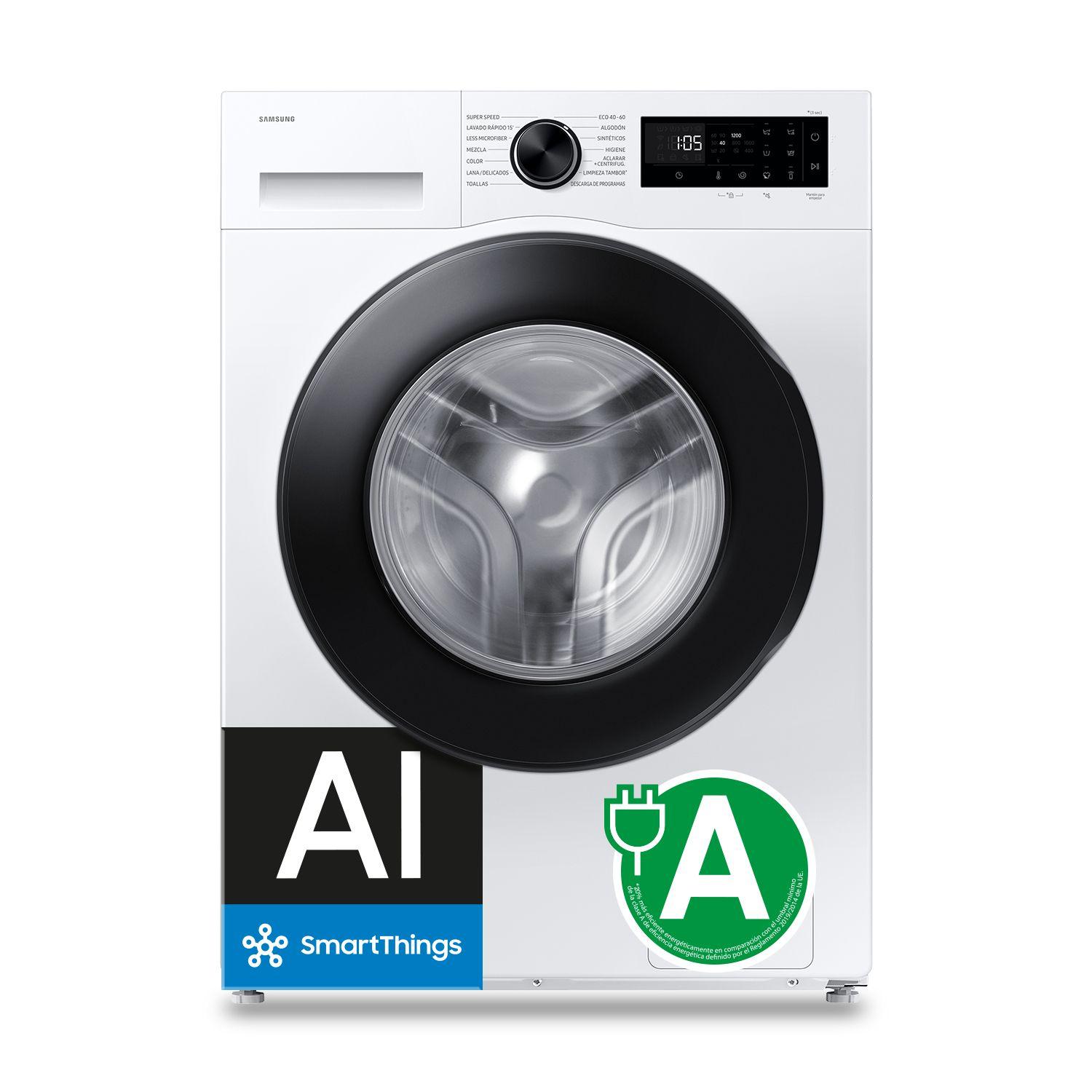 Máquina de Lavar Roupa Independente SAMSUNG WW80FG5L32AEEC (1200 RPM - B - A - Branco)
