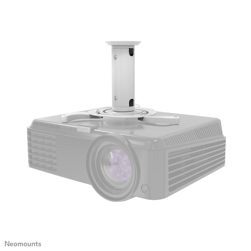 Suporte de Teto para Projetor NEOMOUNTS BEAMER-C80WHITE (15 kg - Teto - 0-30° - Branco)