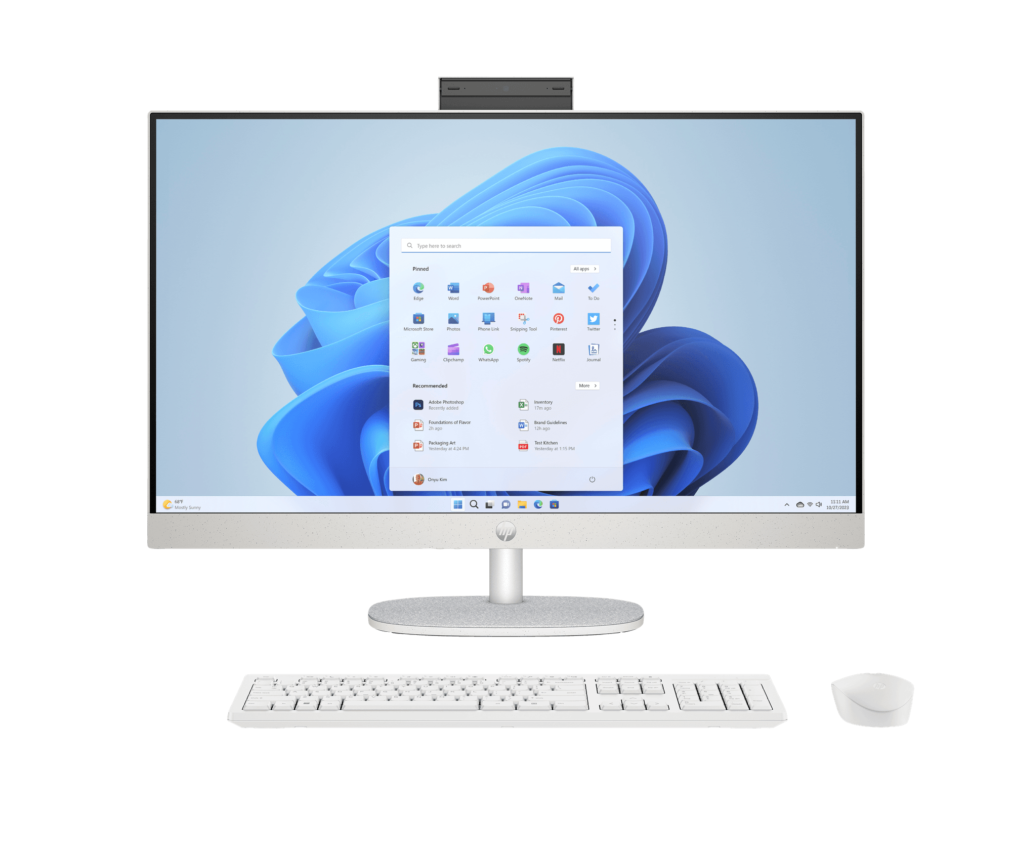 Computador All-in-One HP 27-cr0025ns (Intel Core i3 - 8GB - 512GB SSD - 27" FHD - Windows 11)