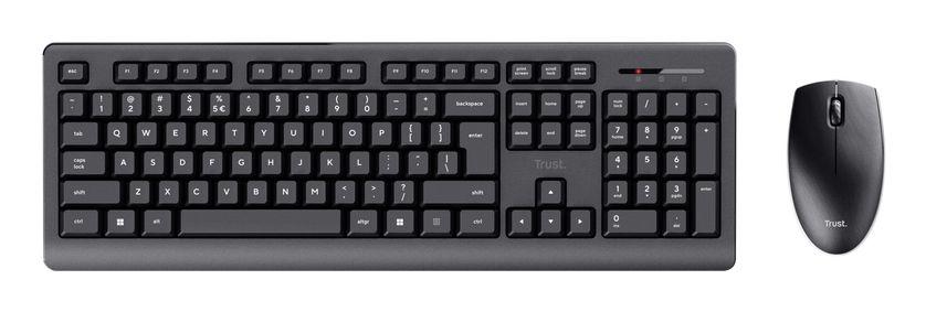 Conjunto de Teclado e Rato TRUST Primo (Inglês - Membrana - Tamanho completo - Preto) — miniatura 4