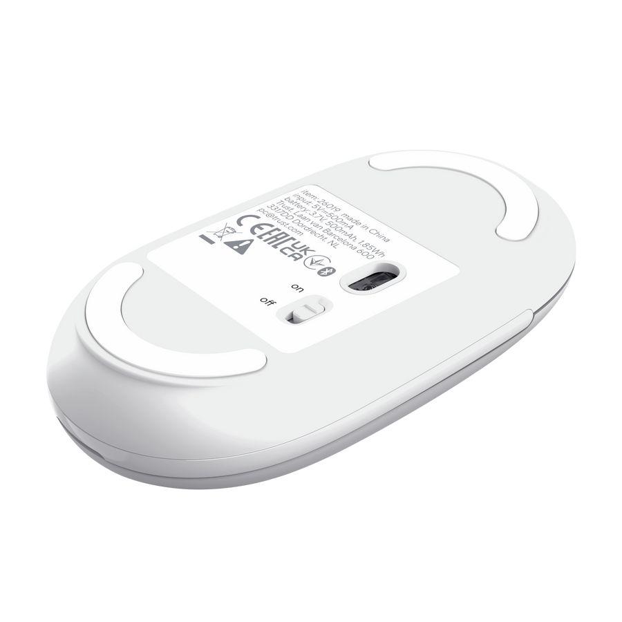 Rato TRUST Seron (Ambidestro - 3200 DPI - Ótico - Branco) — miniatura 7