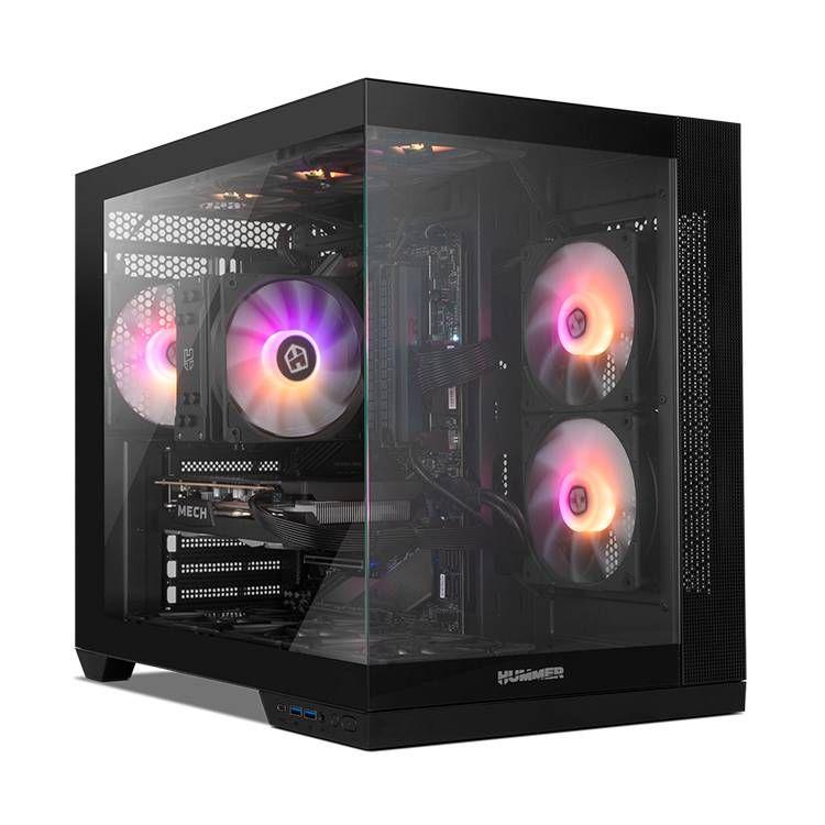 Caixa PC NOX Hummer Astra Neo (ATX, Micro-ATX, Mini-ITX - Mid Tower - Ferro, vidro temperado - Preto) — miniatura 2