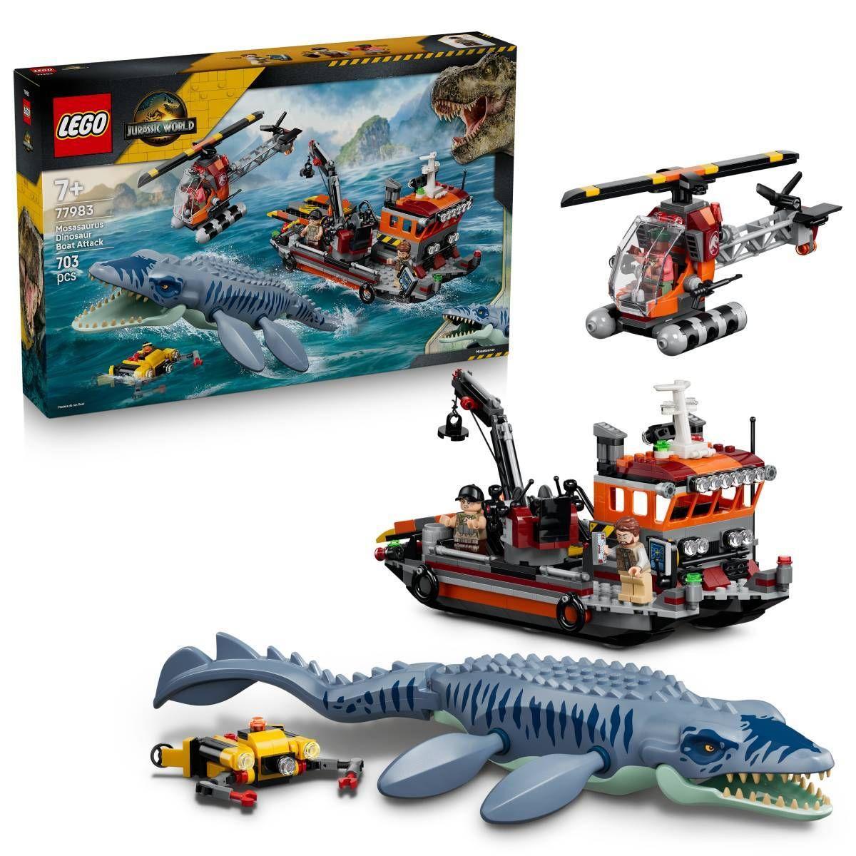 LEGO 77983 Jurassic World Ataque ao Barco do Mosassauro (7+ anos - 703 peças) — miniatura 3