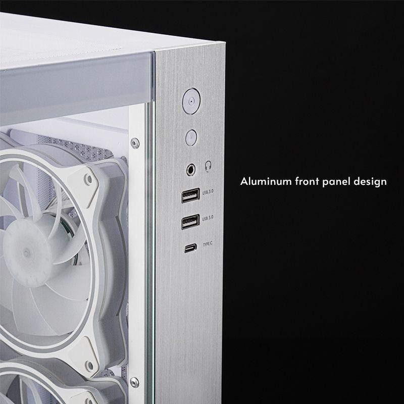 Caixa de Computador CHIEFTEC GM-30W-TG-OP (ATX, Micro ATX, Mini-ITX - Cubo - 17,5 cm - Branco) — miniatura 10