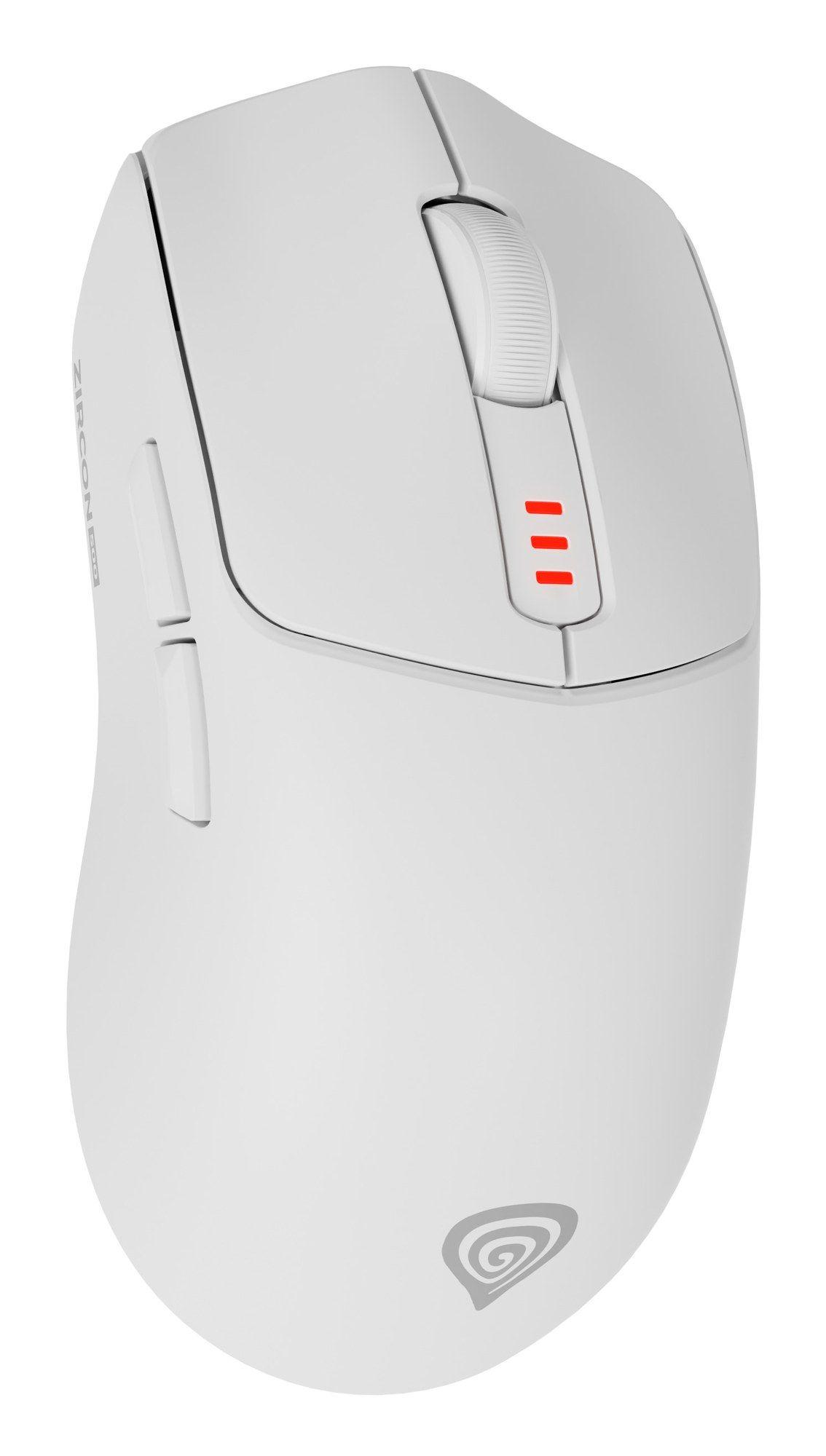 Rato GENESIS Zircon 500 (Mão direita - 10000 DPI - Ótico - Branco)